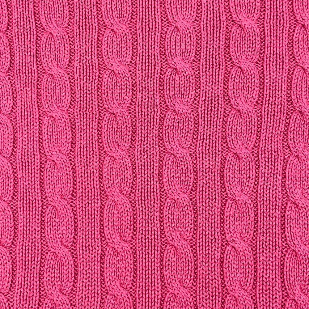 Ralph Lauren Sport Womens Size M Cable Knit Pink Sweater Pullover Cotton - Picture 4 of 6
